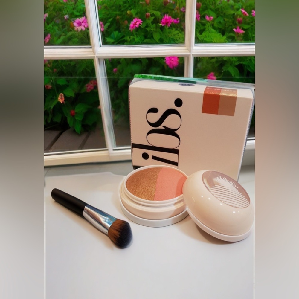 ibs Blush and Highlighter Set - Coral and Champagne